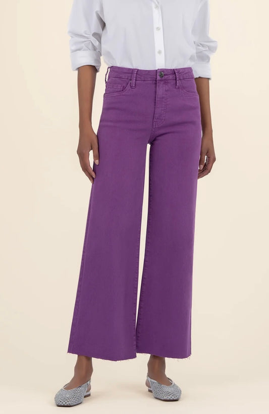 Meg High Rise Wide Leg - Orchid
