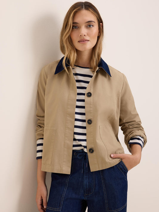 Cord Collar Twill Jacket