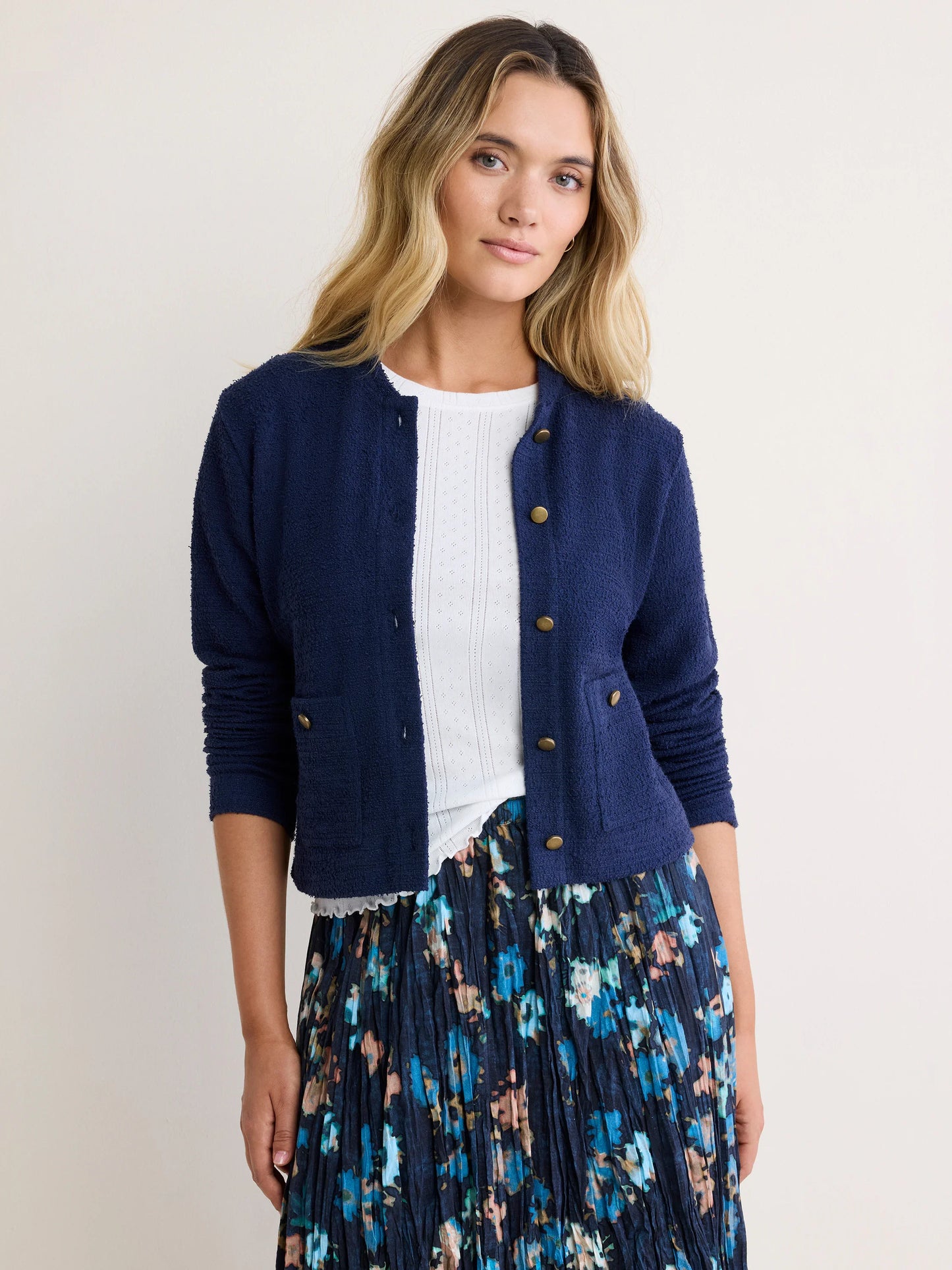 Textured Bomber Jacket