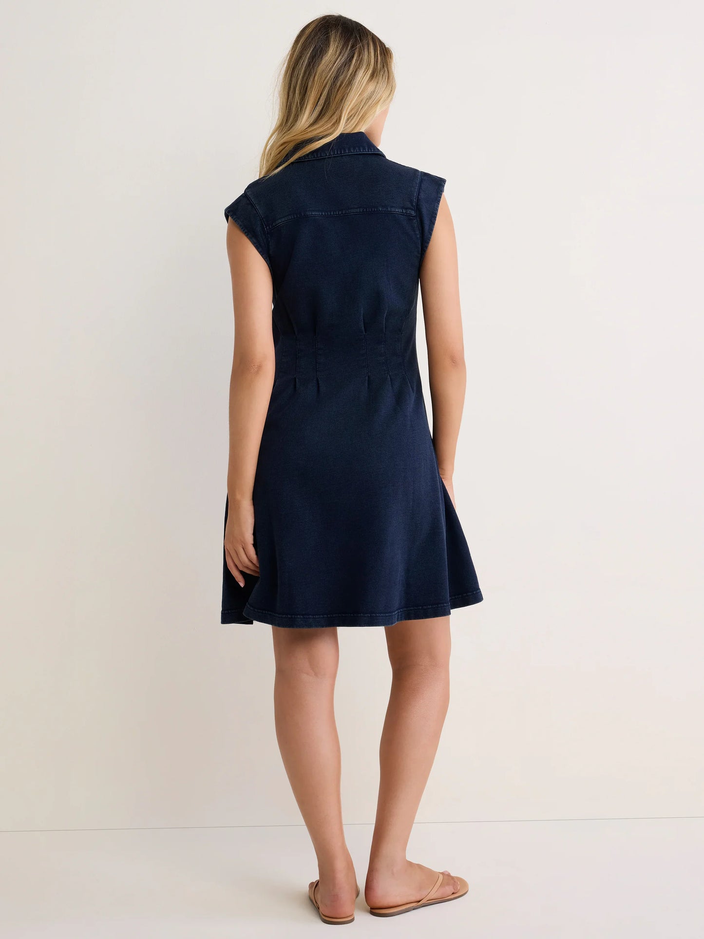 French Terry Navy Dress