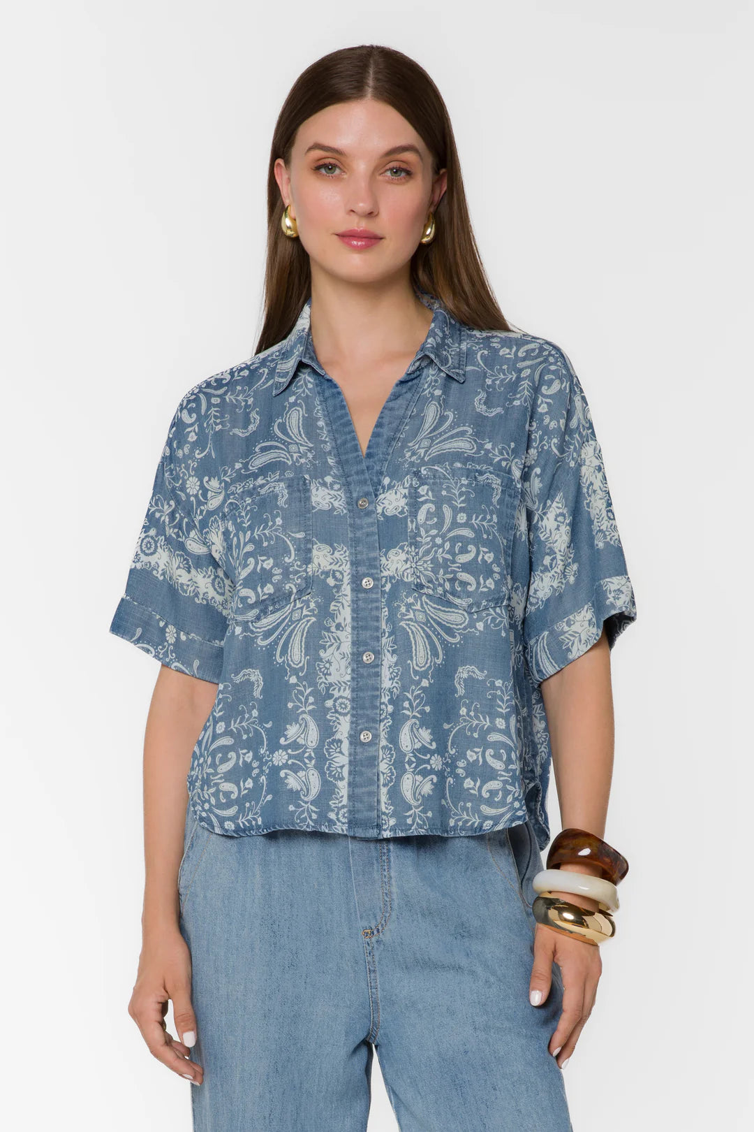 Bandana Scarf Shirt