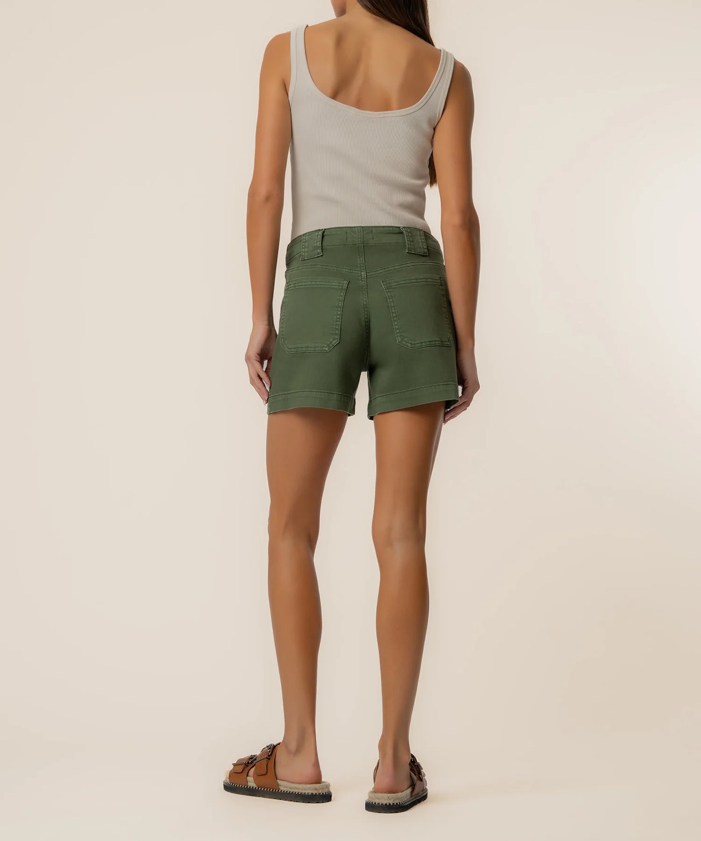 Jane Olive High Rise Shorts
