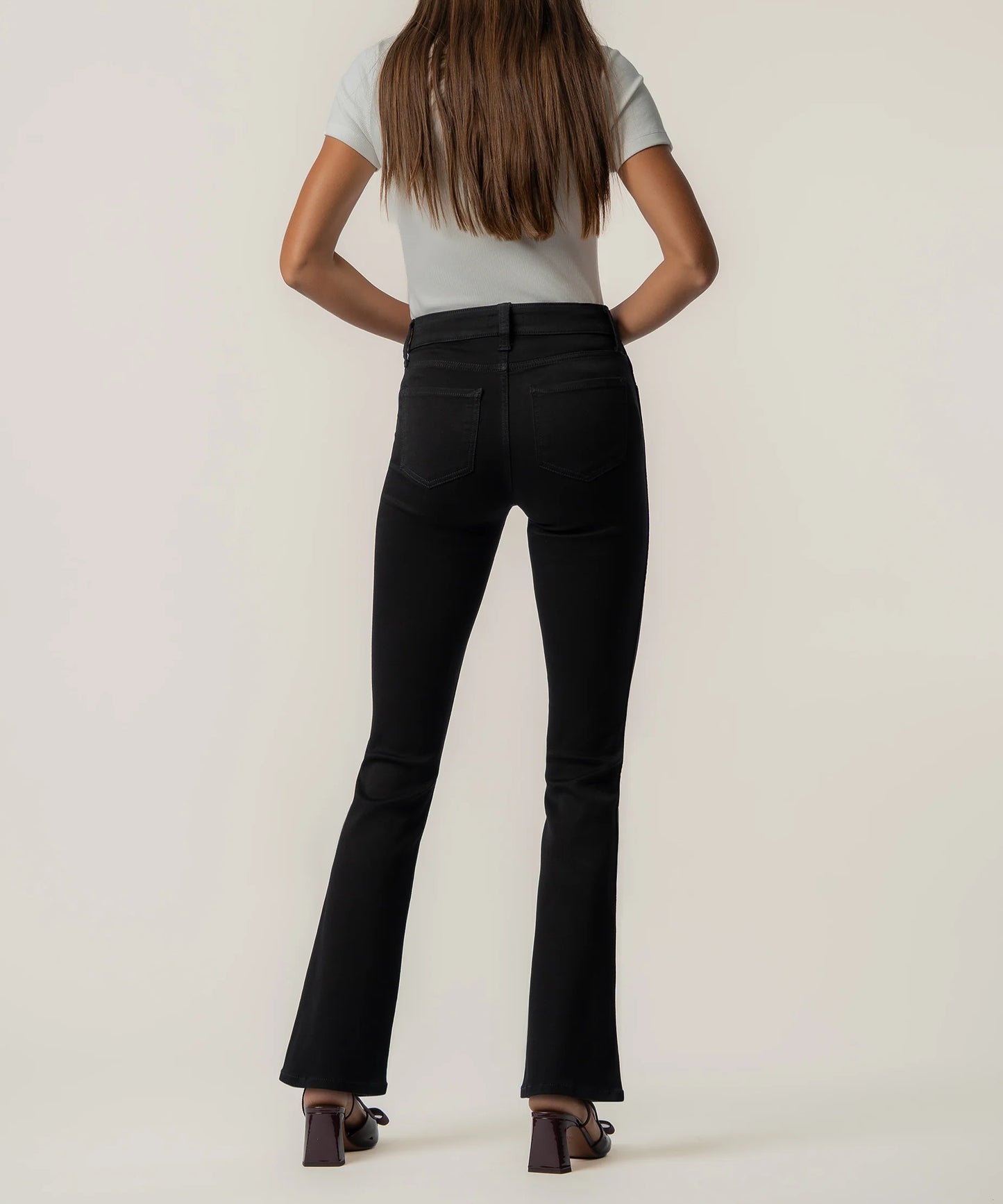 Natalie Black High Rise Bootcut Jeans