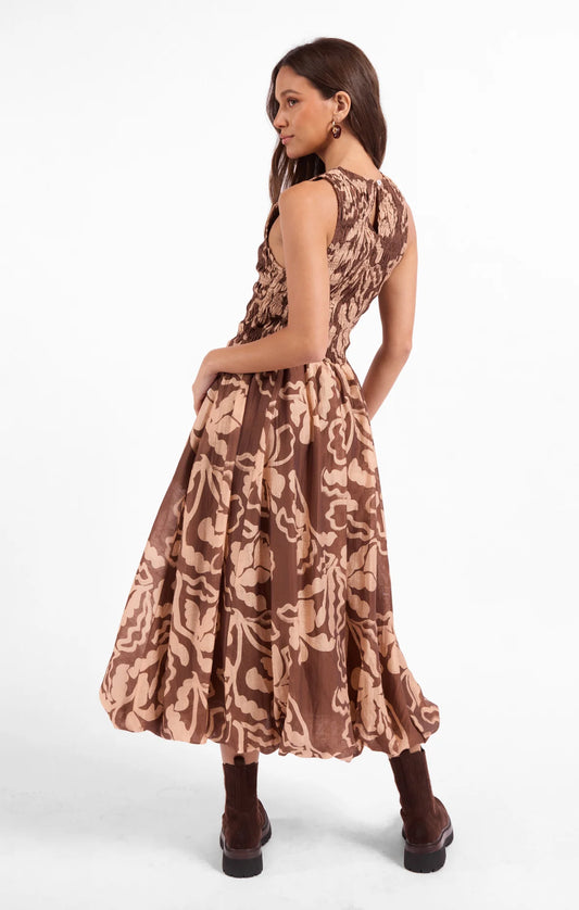 Floral Bubble Hem Dress