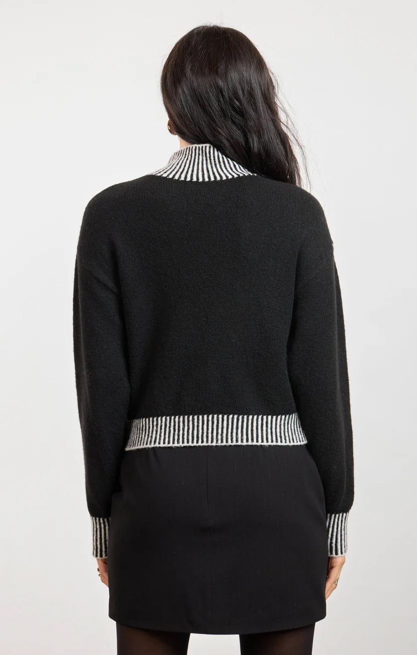 Ribbed Contrast Stitch Sweater