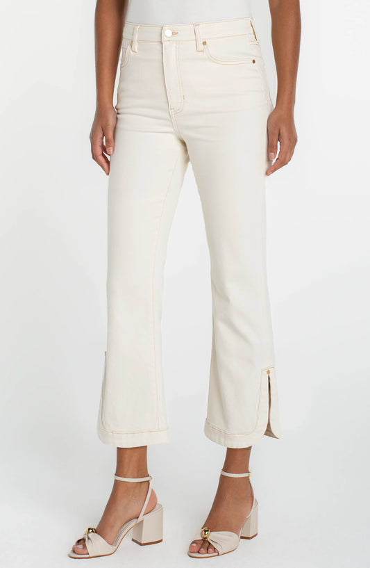 Hannah Crop Flare with Tulip Hem