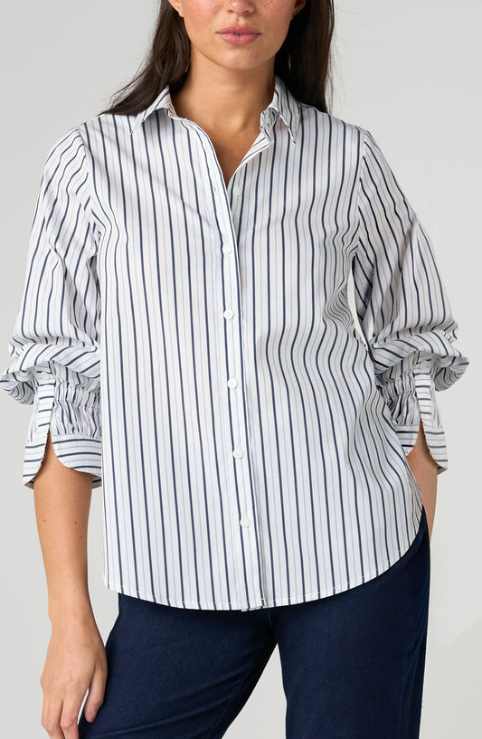 Adjustable Sleeve Button Up Shirt