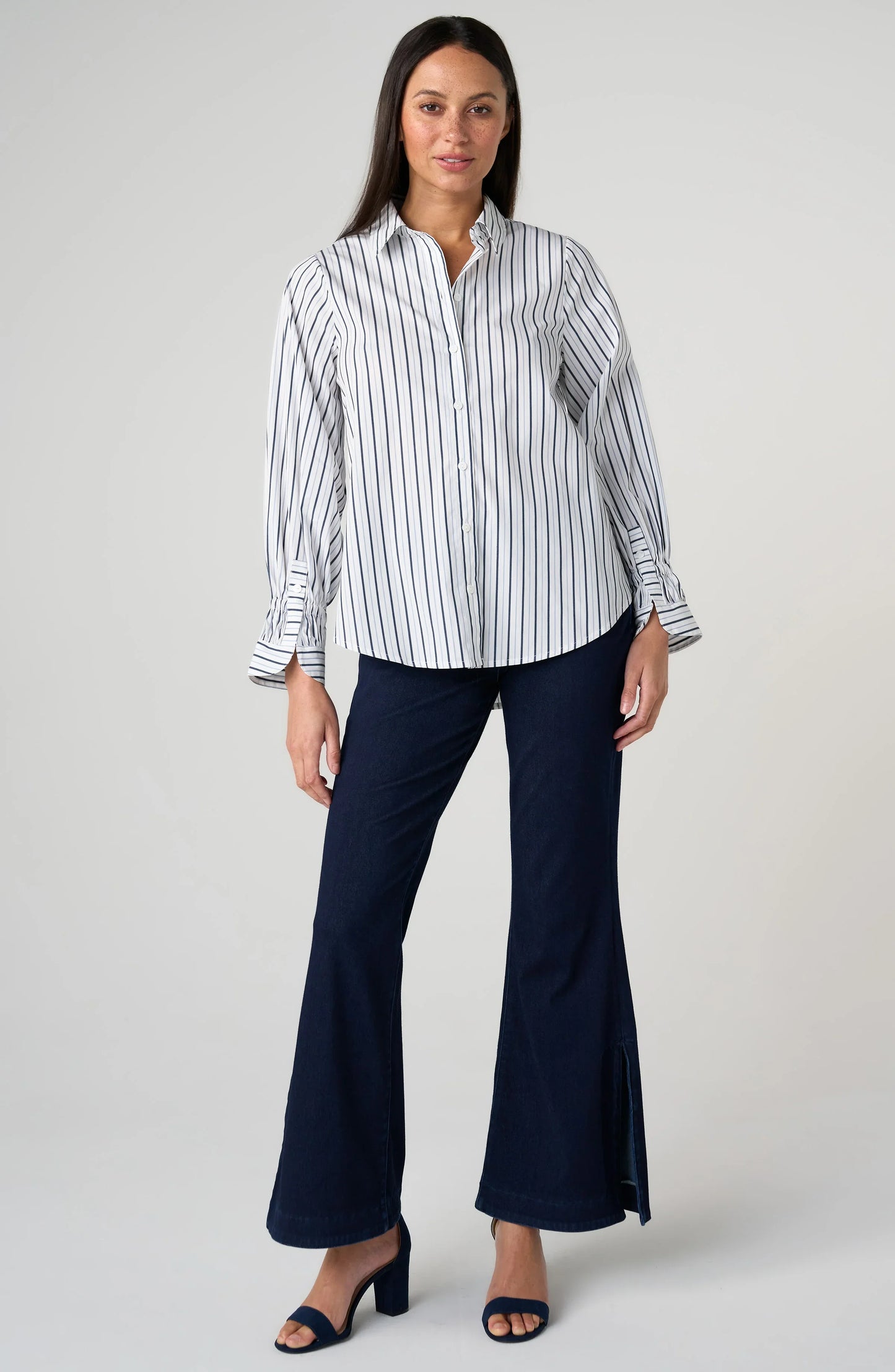 Adjustable Sleeve Button Up Shirt