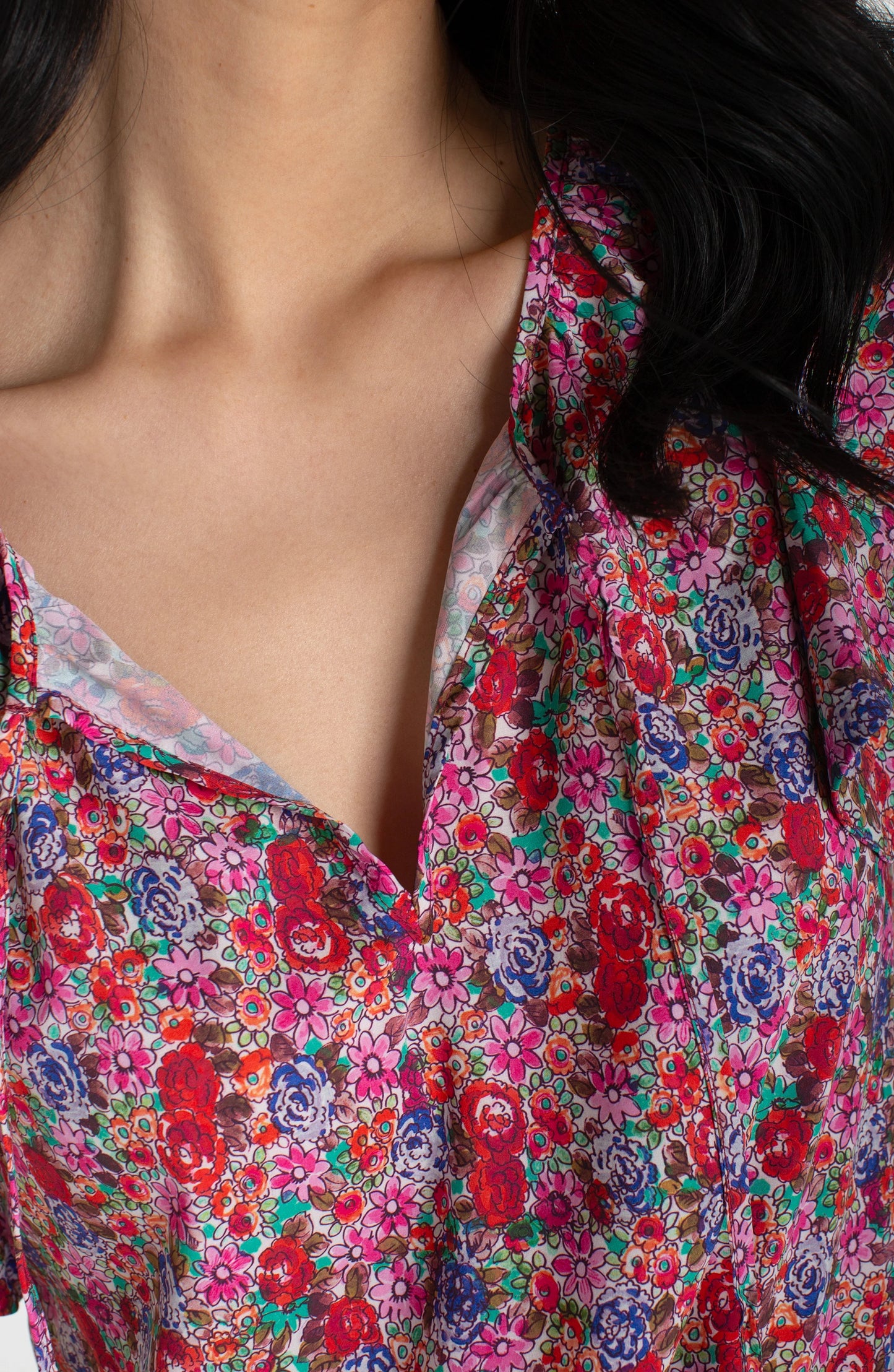 Floral Print Peplum Top