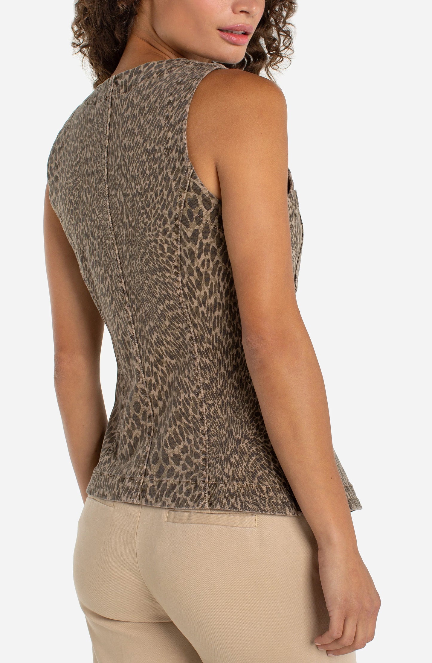 Leopard Print Vest