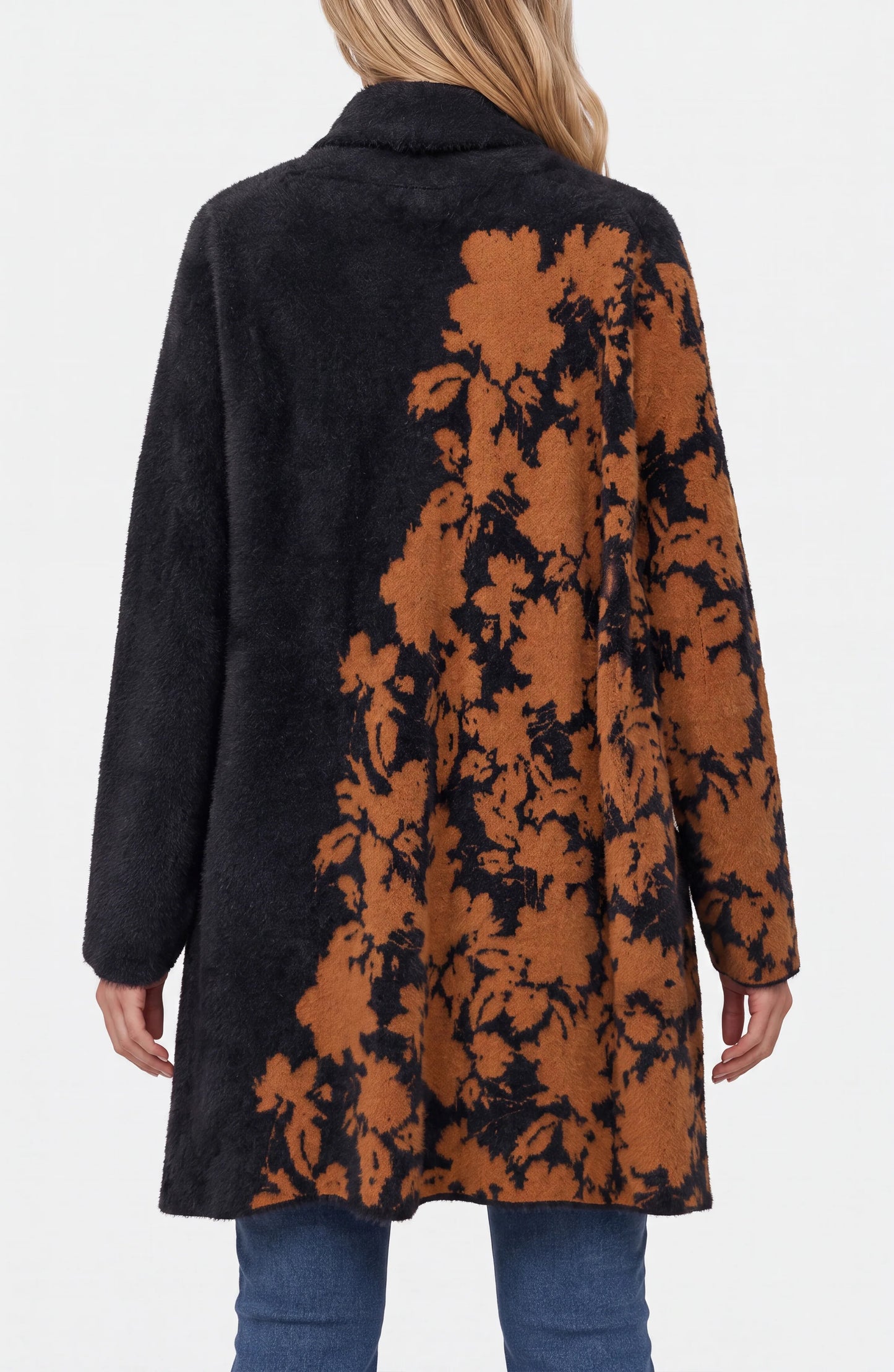 Copper Floral Coatigan