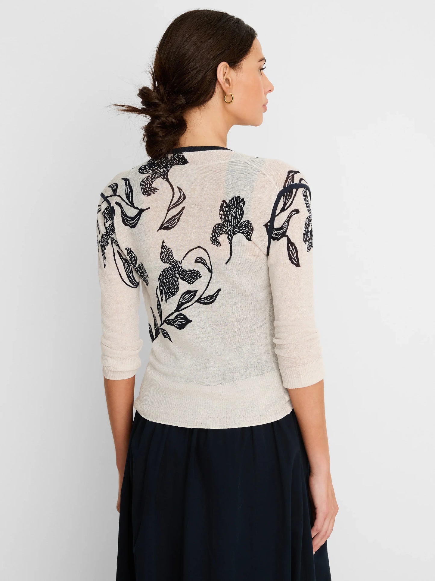 Inked Blooms 4 Way Cardigan