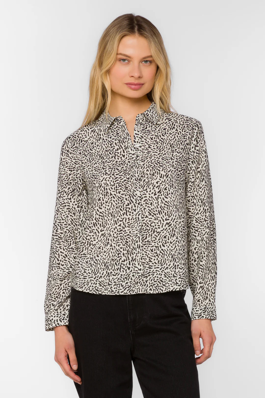 Natalie Animal Print Blouse