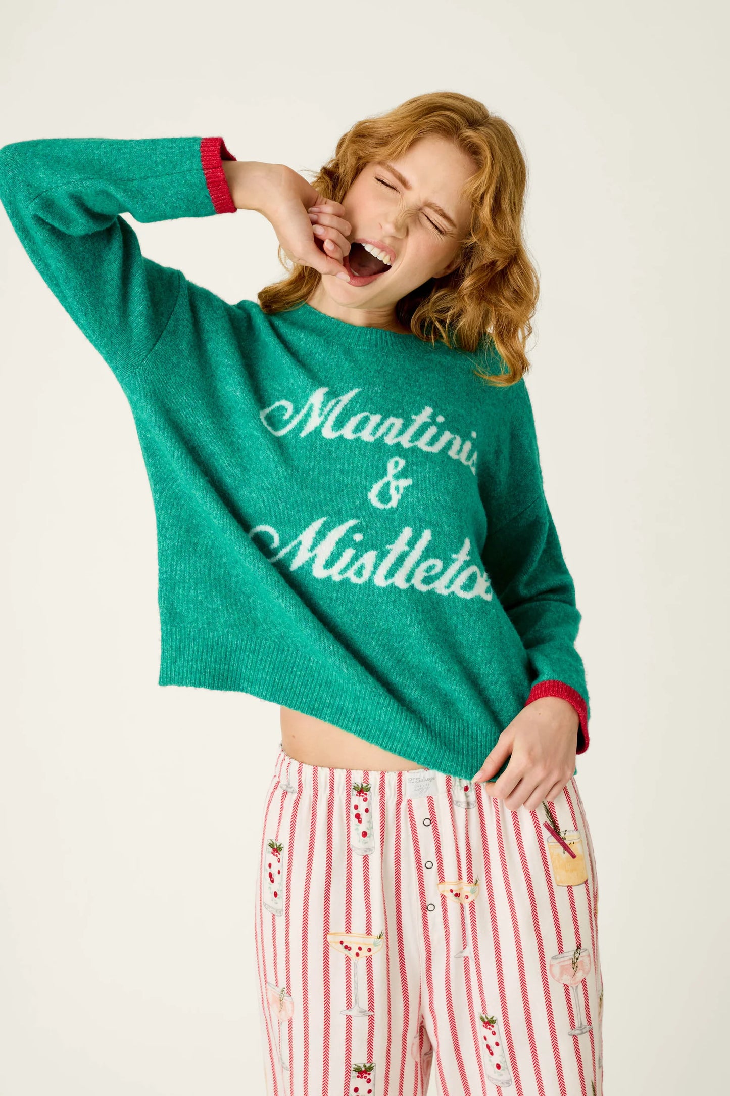 Martinis & Mistletoe Snuggle Sweater