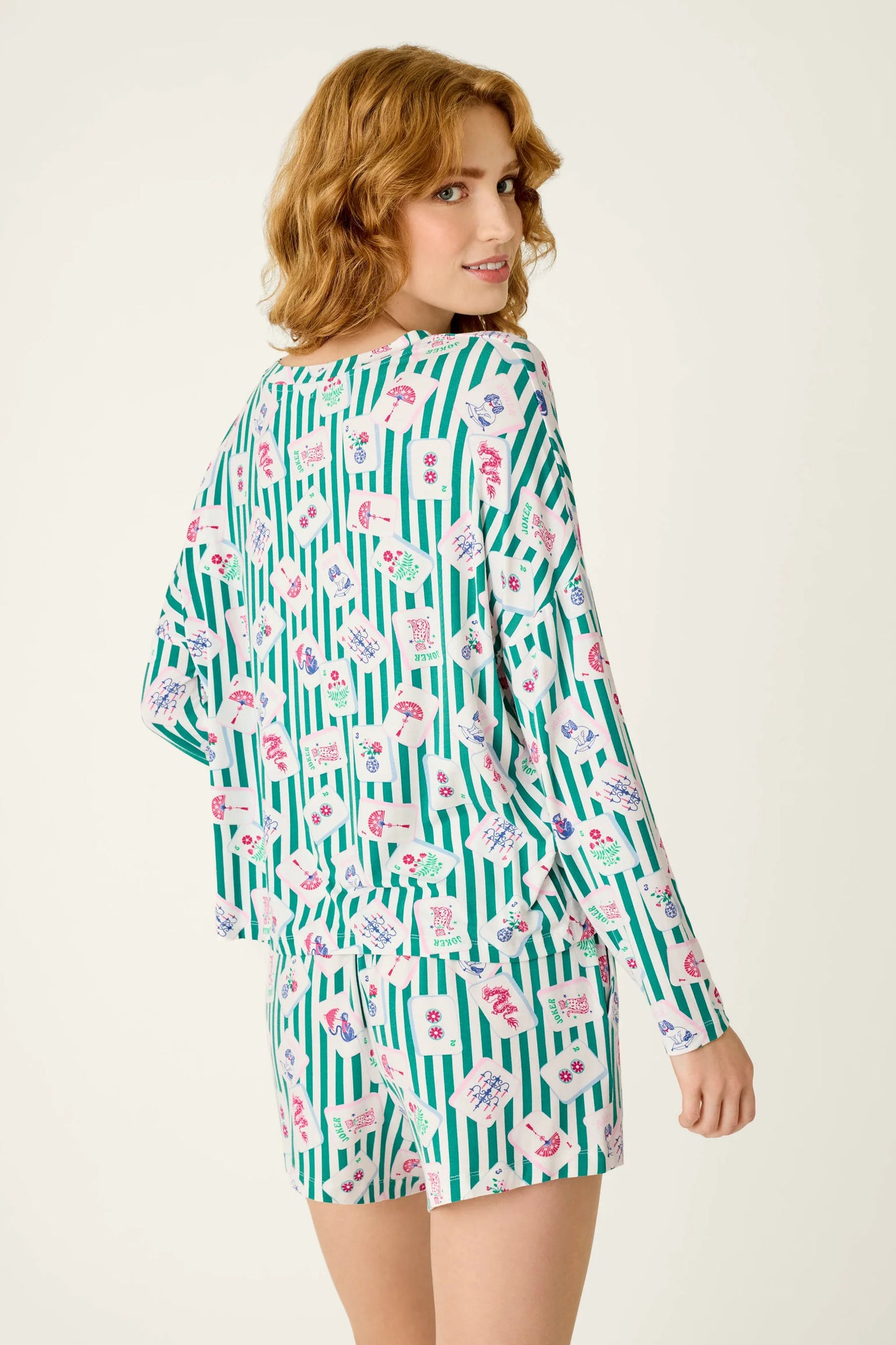 Mahjong Queen Dreams Long Sleeve Top