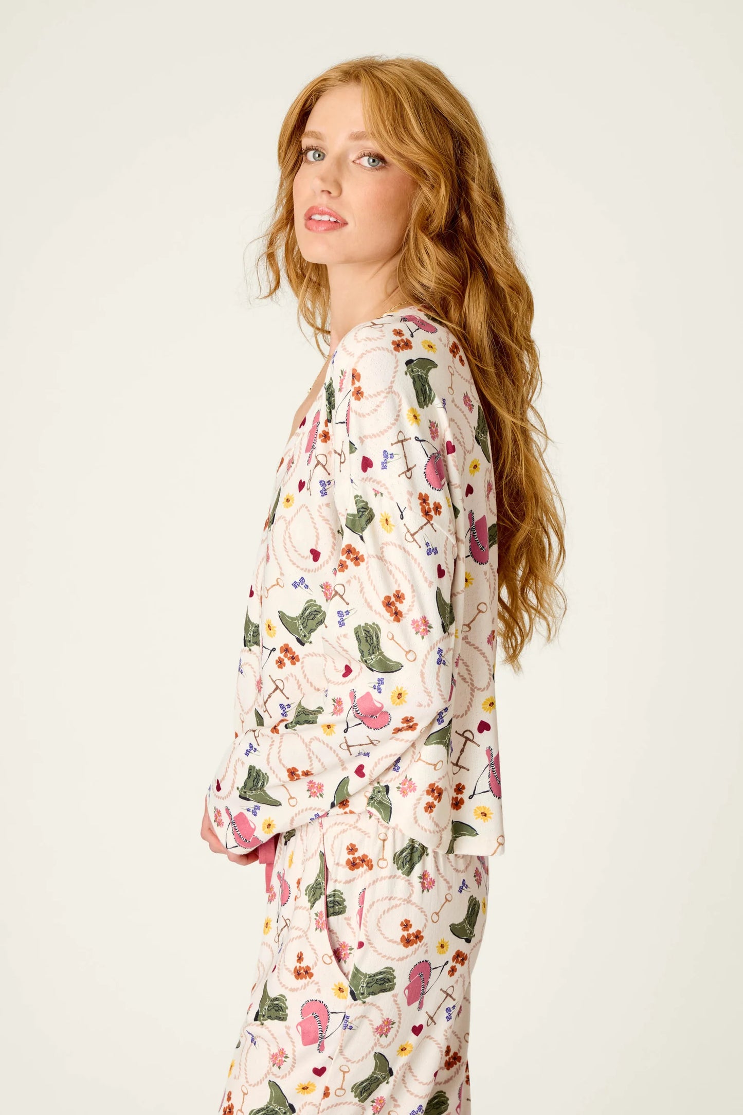 Saddle Up Western Print Top