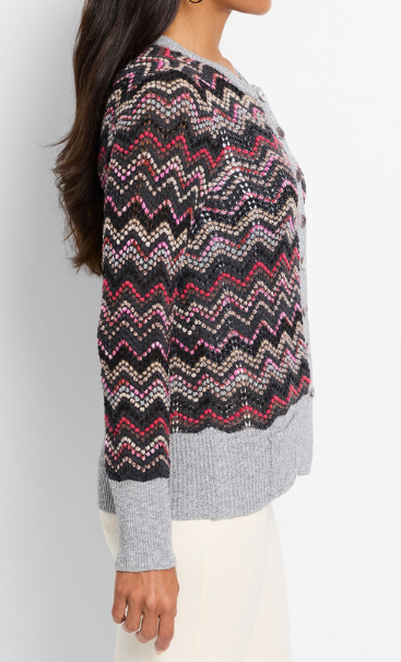 Nic + Zoe Zig Zag Cardigan