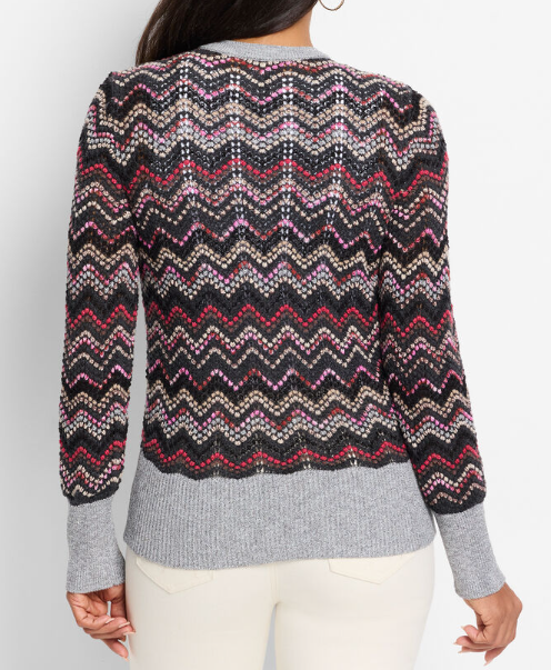 Nic + Zoe Zig Zag Cardigan