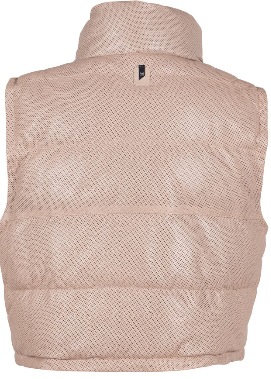 Mauritius Ellice Leather Vest - Stone