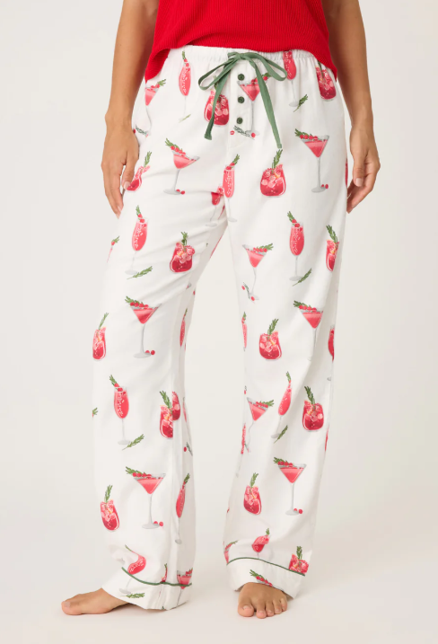 P.J. Salvage Cranberries and Cocktails Flannel Pant