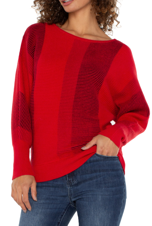 Liverpool Colorblock Boatneck Sweater