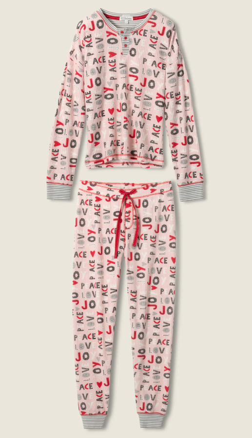 P.J. Salvage Peace and Joy Pajama Set