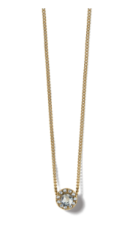 Illumina Mini Gold Solitaire Necklace