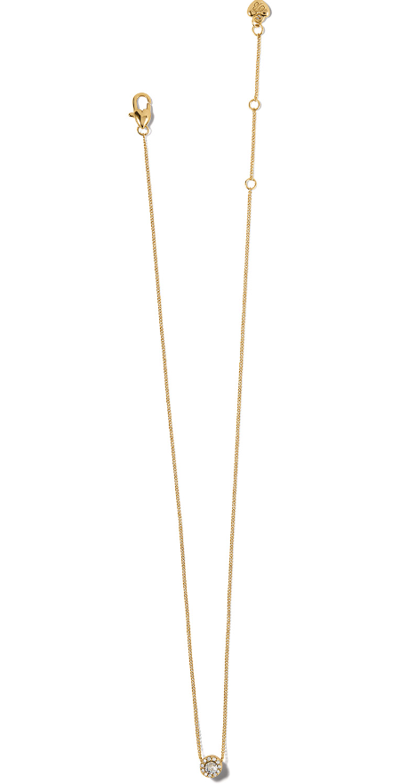 Illumina Mini Gold Solitaire Necklace