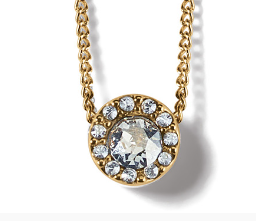 Illumina Mini Gold Solitaire Necklace