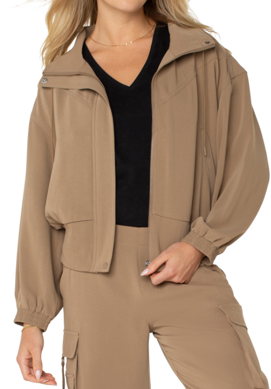 Zip Up Dolman Jacket