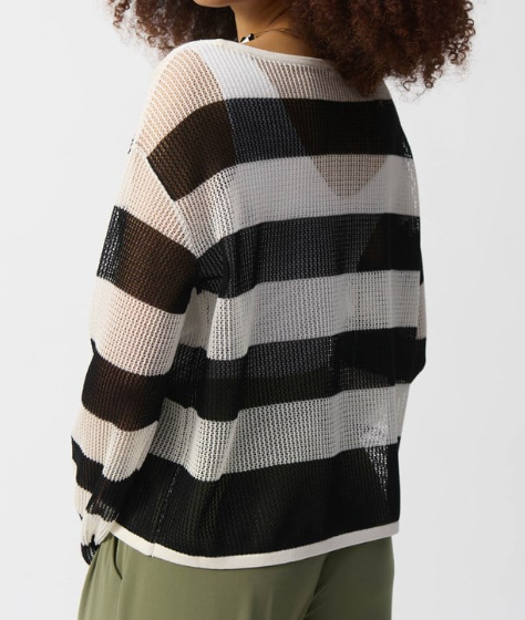 Striped Knit Sweater