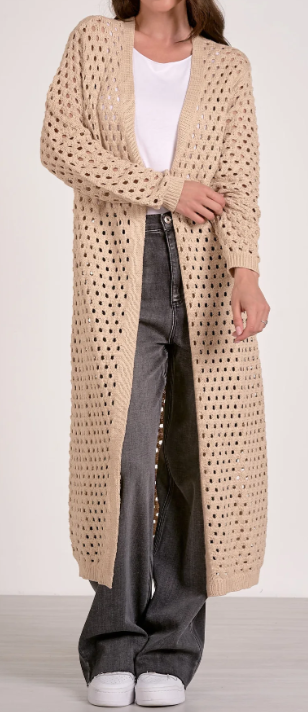 Elan Duster Cardigan - Sand