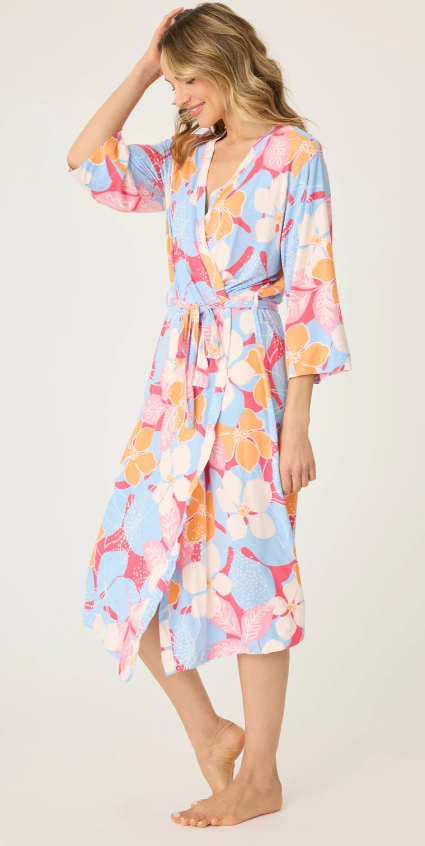 Tropical Dreams Floral Robe