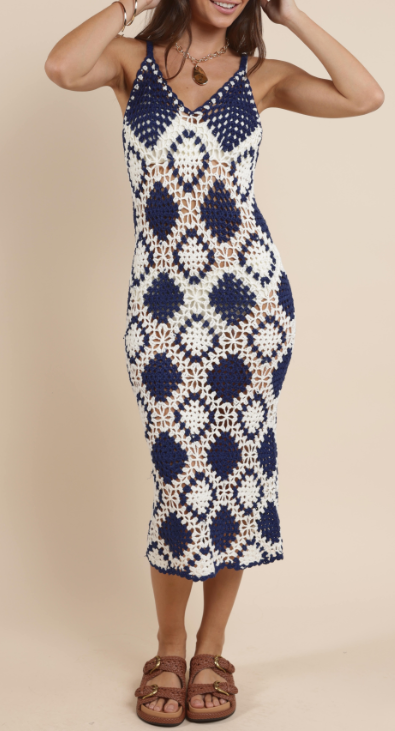 Crochet Midi Dress
