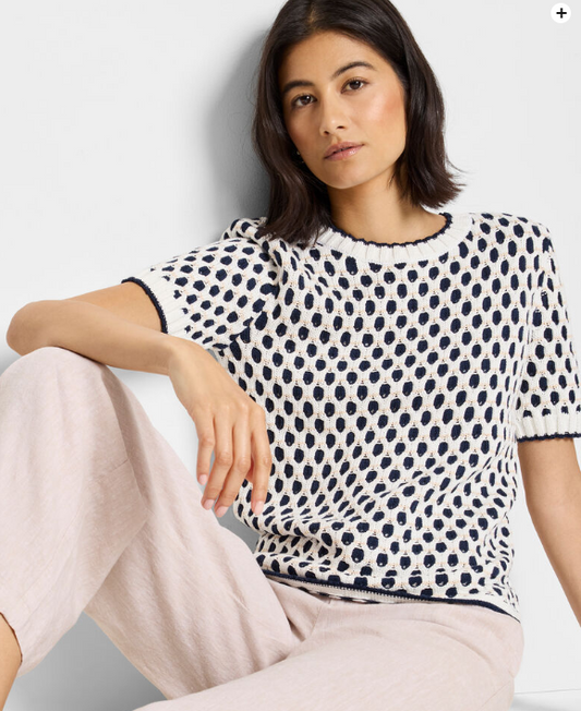 Geo Tuck Stitch Sweater