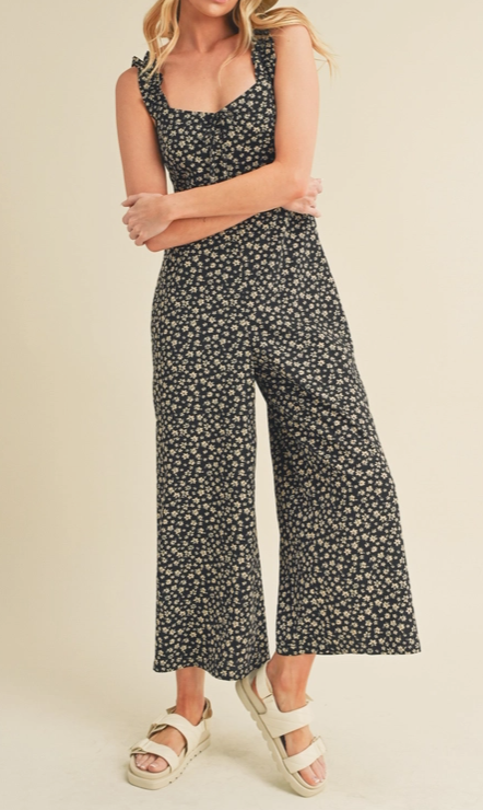 Brandis Black Floral Jumper