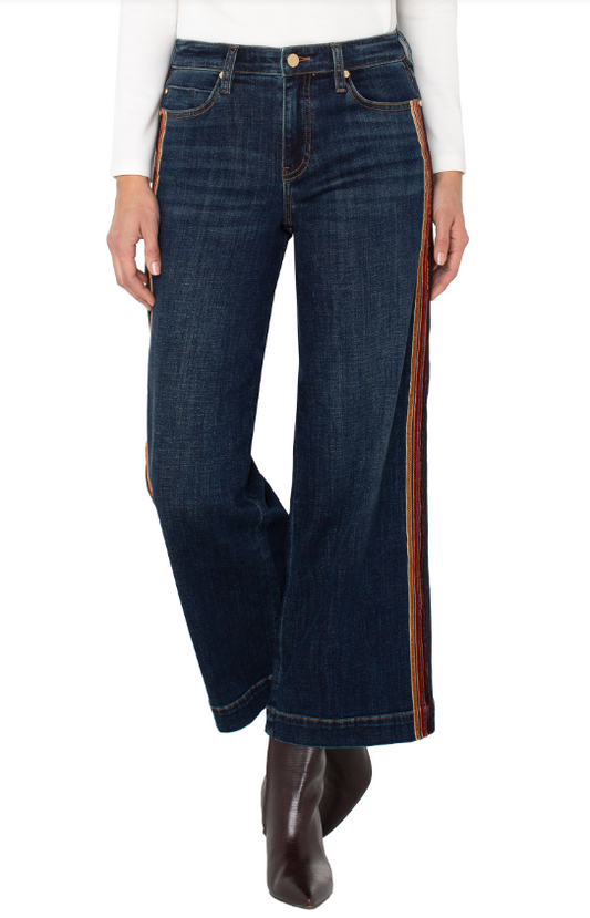 Stride Wide Leg w/Velvet Trim