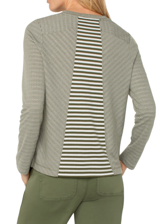 Striped Long Sleeve Crew Neck