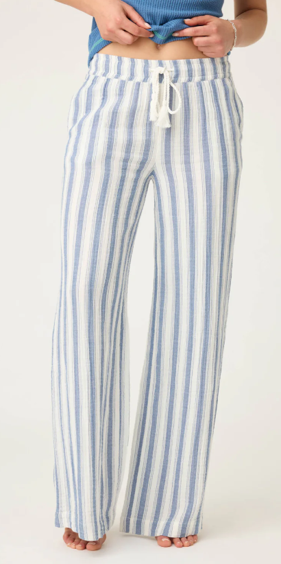 Striped Gauze Pants