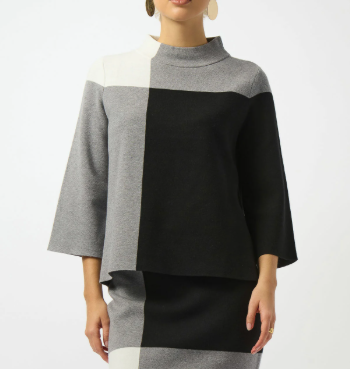 Jacquard Colorblock Sweater