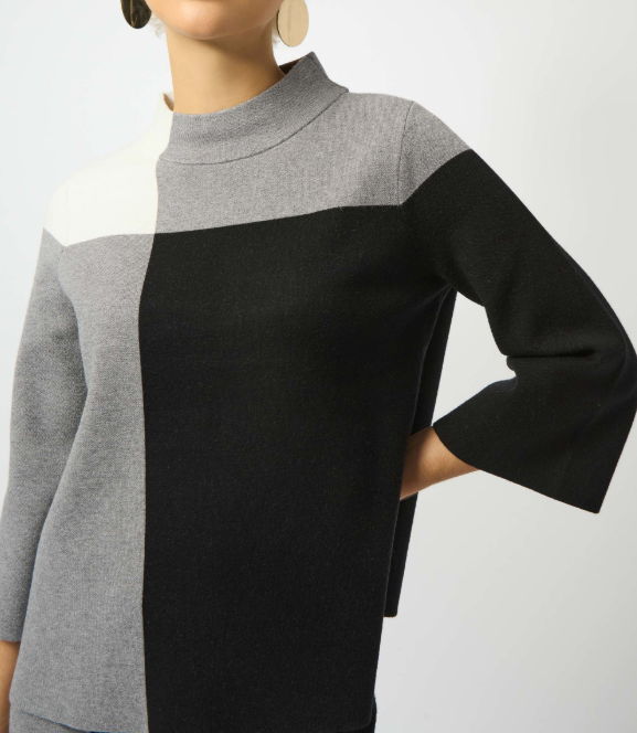 Jacquard Colorblock Sweater