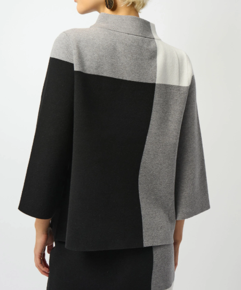 Jacquard Colorblock Sweater