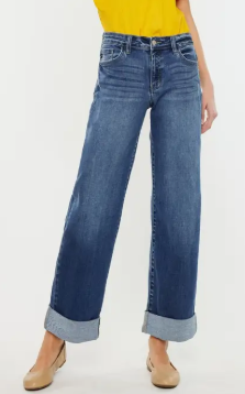 High Rise, Wide Leg Jeans