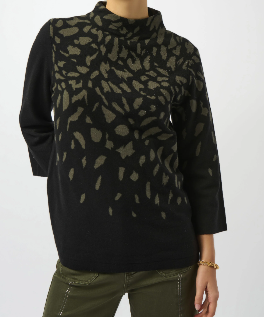 Jacquard Animal Print Sweater
