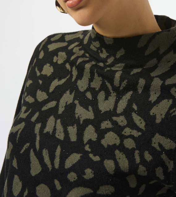 Jacquard Animal Print Sweater