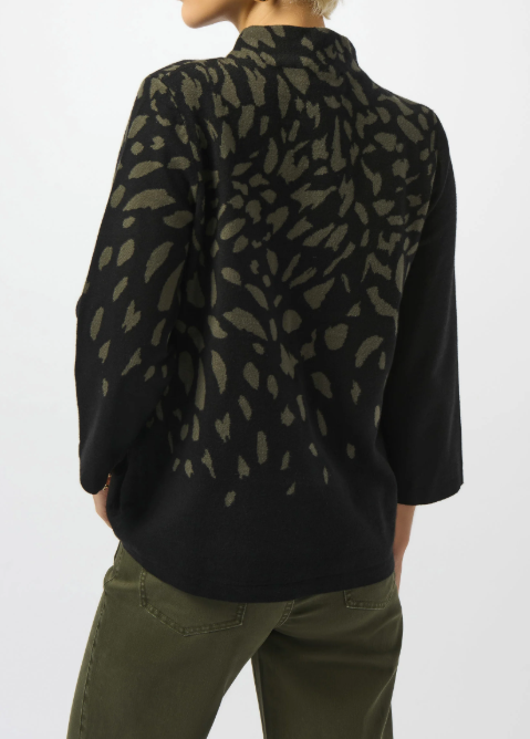 Jacquard Animal Print Sweater