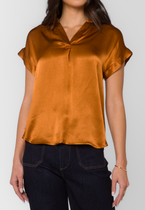 Huxley Short Sleeve Button Up Blouse