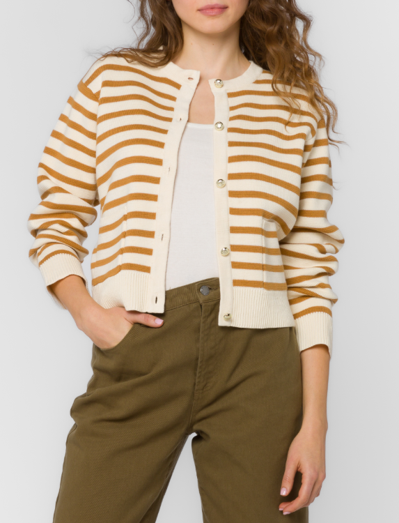 Melinda Striped Cardigan