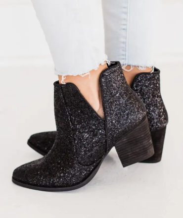 Fiera Glitter Ankle Bootie