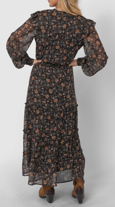 Fall Tiered Maxi Dress